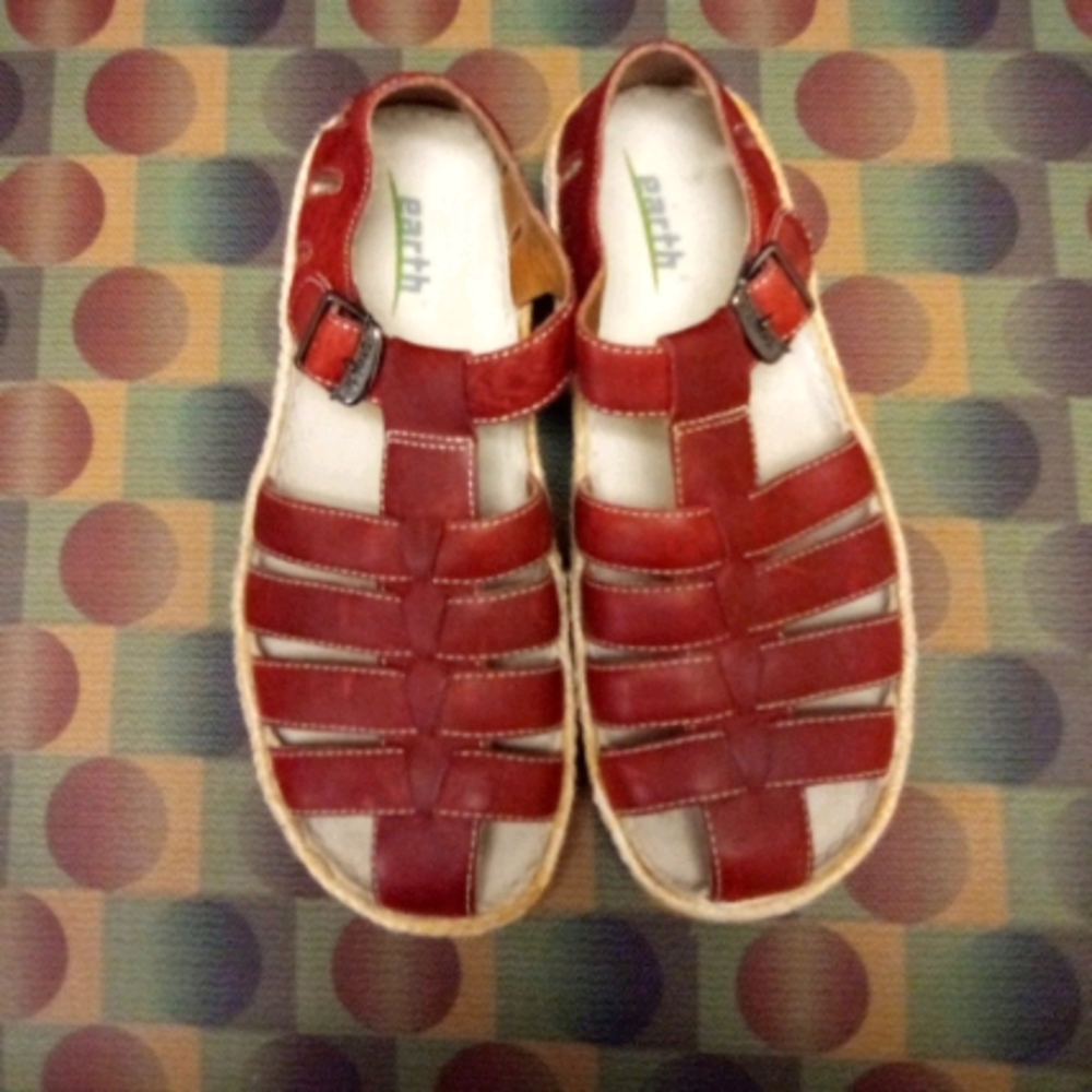 Earth Kalso splendor Rosso sandals red leather